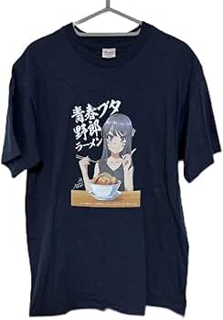 Amazon.co.jp: 青春ブタ野郎 野郎ラーメンtシャツ 桜島麻衣 : ホビー