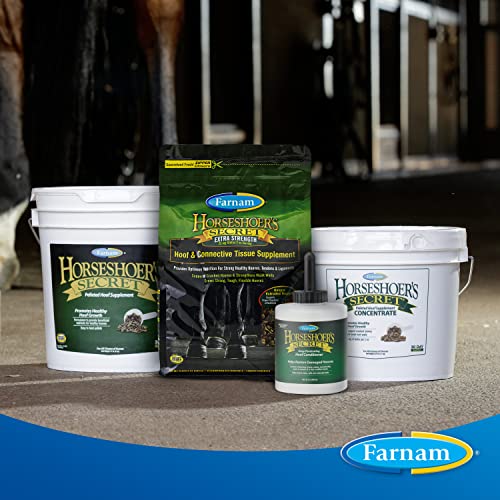 Farnam Horseshoer's Secret Pelleted Hoof Supplements, Promotes healthy hoof growth, maintains hoof walls & supports cracked hooves, 11 lbs., 30 day supply - Thumbnail 6