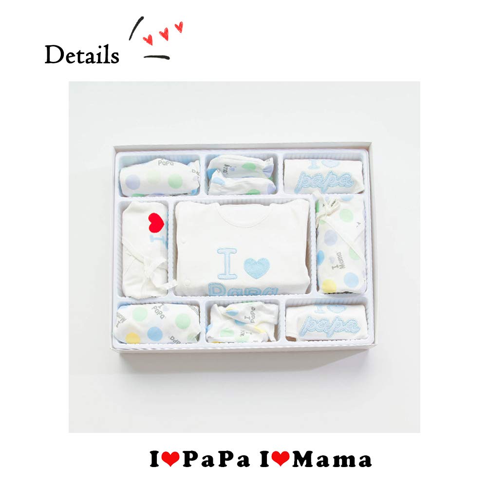 Set Regalo da Prima Infanzia, Pagliaccetti da Neonato Confezione di 10 Pezzi