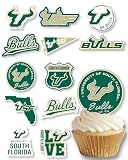 USF Merch Graduation Decoration South Florida Cupcake Toppers 24 Pc