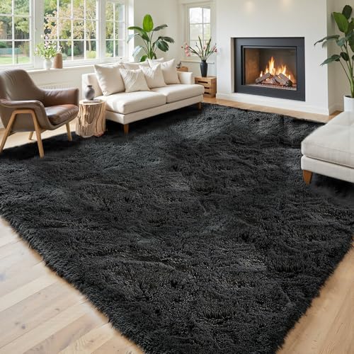 Area Rugs 10x14 Living Room, Shaggy Carpet Soft Plush Furry