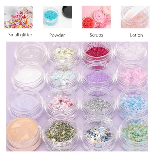 Small Travel Containers 10 Pcs 10 Gram Travel Containers for Creams Sample Container Travel Jars for Creams Sample Jars Cosmetic for Lip Balms Makeup Eye Shadows Beads Trinkets4