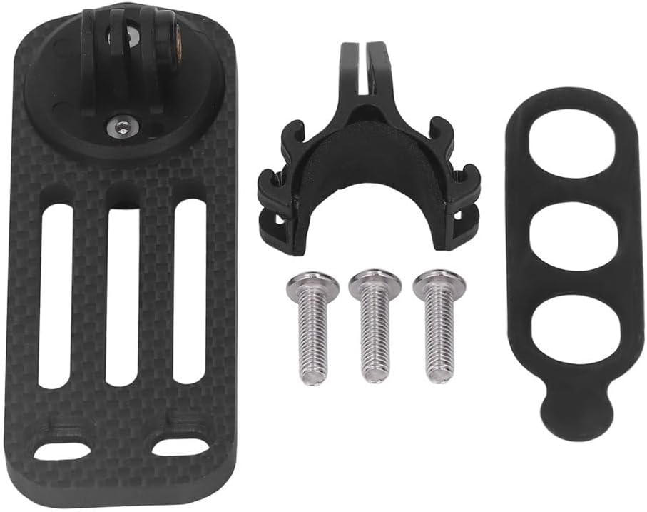 Bike Computer Mount, 3K Carbon Fiber Out Front Extension Bracket for Bicycle Computer and Light Mount, Stable Bike Accessory for Road Cycling Use