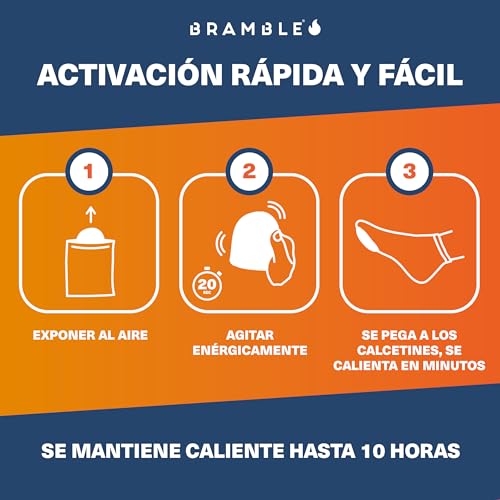 Miniatura 2 de Bramble - Calentadores De Dedos Adhesivos 40 Pares, 80 En Total - Parches Adhesivos Ultrafinos Para Zapatos Y Botas - Se Activan Con El Aire Y No Dejan Olor - Hasta 10 Horas De Calor