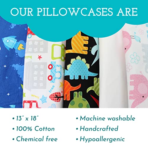 Little Sleepy Head Toddler Pillowcase 13 X 18-100% Cotton & Hypoallergenic (White Envelope) #TOP1