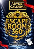 Escape Room Advent Calendar 360: 24 Puzzles & Riddles for Adults with 360° scenes (No App Required) - Will You Escape Before the Christmas Gifts?