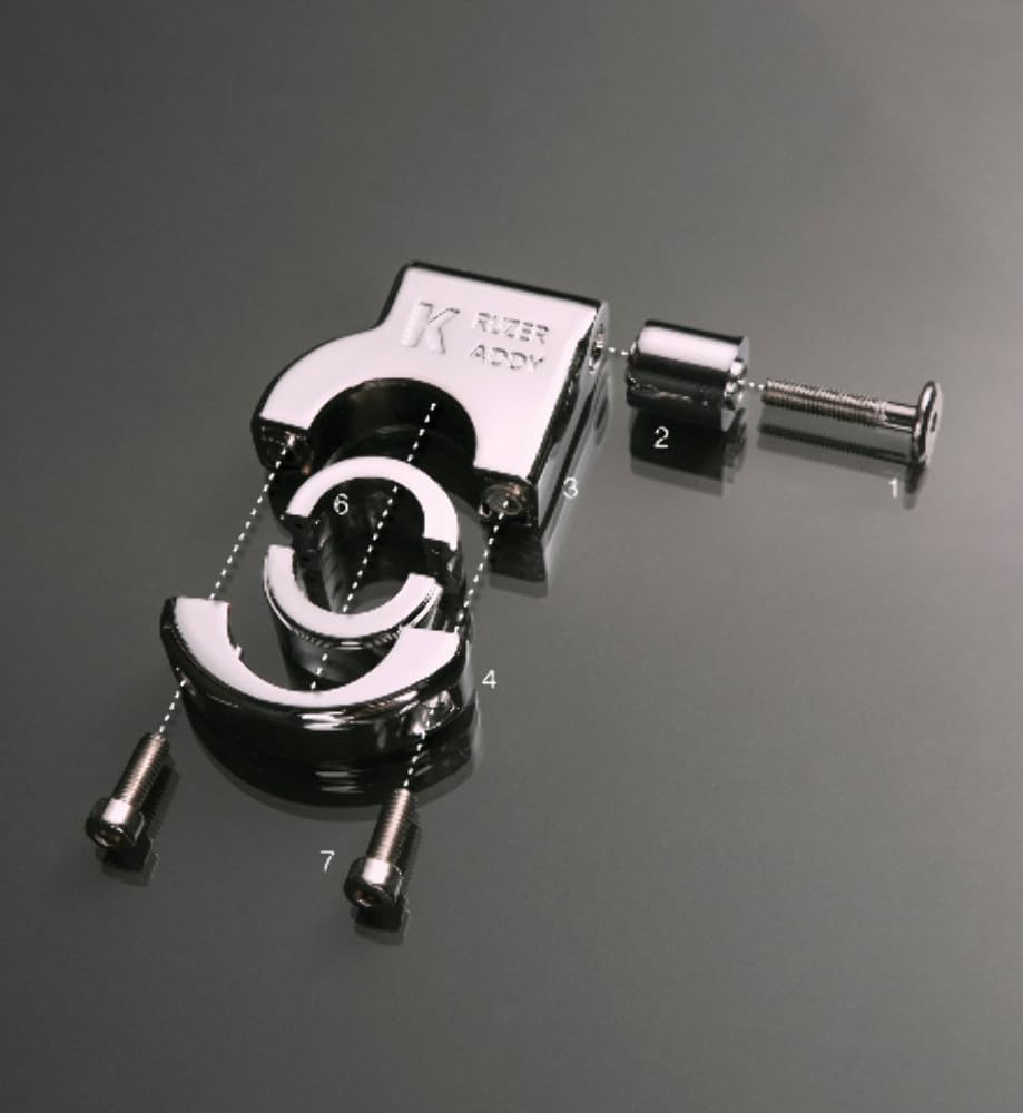 Chrome Cup Holder Bar Mount 7/8, 1, 1 1/4