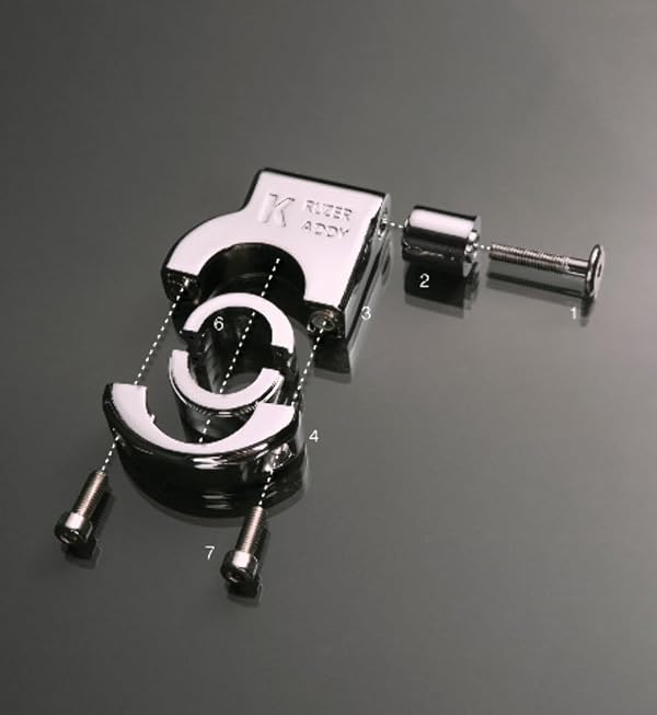 Kruzer Kaddy Chrome Cup Holder Bar Mount 7/8, 1, 1 1/4 by Kruzer Kaddy - Image 4