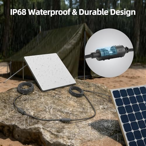 Image of Starlink Mini Extension Cable DaierTek Waterproof Starlink Standard Standard 4 /4X(Gen3) DC Cable Connector Female to Female Adapter, 0.98FT, Protable, for Camp Travel Car Rv