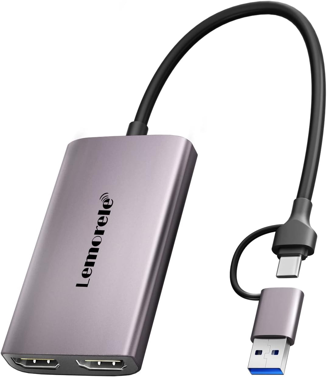 Video Capture Card, Lemorele 4K Capture Card HDMI to USB C & USB 3.0, Full HD 1080P 60FPS Video