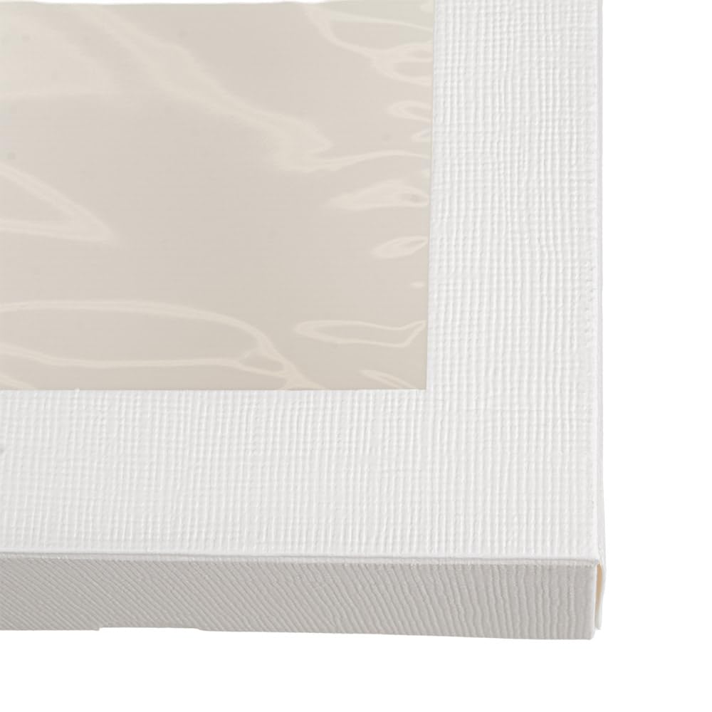 Lot de 50 boîtes à pâtisserie avec fenêtre 'Thepack' 250 g/m2 + Opp 18 x 18 x 7,5 cm Blanc Carton Ondulé Nano-Micro