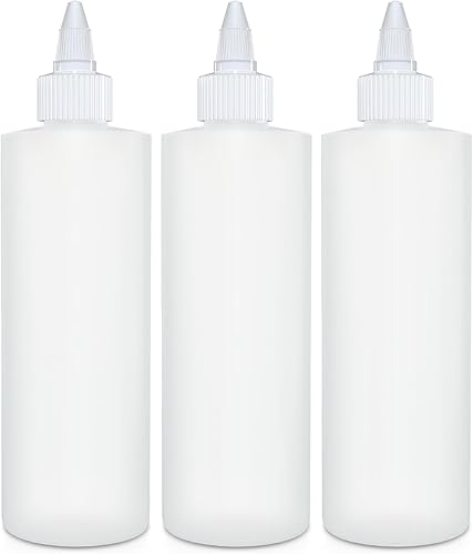 Miniatura 1 de BRIGHTFROM Botellas exprimibles para condimentos, botella vacía de 8 onzas con tapa superior giratoria, a prueba de fugas, ideal para salsa de