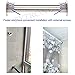 FYTRONDY Stainless steel Wardrobe Closet Rod Bracket, U-Shaped Open type Socket bracket, Shower Curtain Rod Pole End Supports Sockets Flange (1 INCH, 4 PACK)