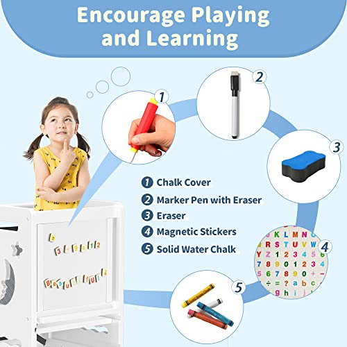 Toetolbambootoddlerkitchenstoolforkidsstepstoolwhitelittlehelpertoweradjustableheightwithlearningblackwhiteactivityboard1 Urban Country Home Decor Toetol bamboo toddler kitchen stool for kids step stool white little helper tower adjustable height with learning black white activity board1 urban country home decor