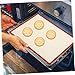 GLEAVI 3pcs Nonstick Silicone Baking Mat Heat Resistant Kitchen Accessory for Easy Baking Flexible Food Grade Silicone for All Oven