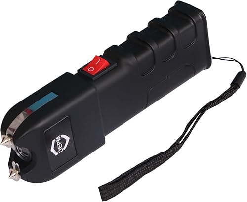 Miniatura 2 de Pistola aturdidora con linterna y tecnología de barra antiagarre, pistola aturdidora resistente, pistola aturdidora negra