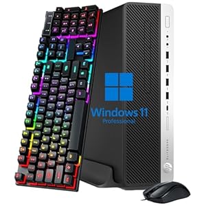HP EliteDesk 800 G4 SFF Computadora de escritorio, 8ª generación Intel i5-8500 hasta 4.1GHz, 8 GB DDR4 RAM, 256 GB SSD, mouse y teclado, USB WiFi y Bluetooth, Windows 11 Pro (renovado)
