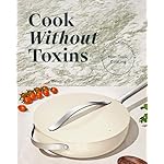 Caraway Nonstick Ceramic Sauté Pan with Lid (4.5 qt, 11.8") - Non Toxic, PTFE & PFOA Free - Oven Safe & Compatible with All Stovetops (Gas, Electric & Induction) - Cream - Image 2