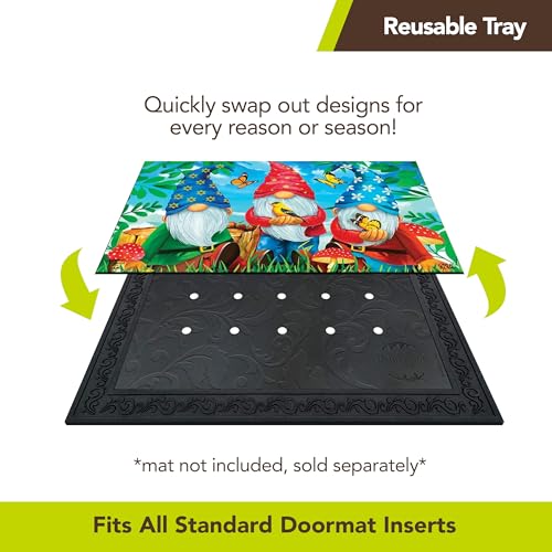 Briarwood-Lane-Outdoor-Rubber-Doormat-Tray-Floral-Design Briarwood Lane Outdoor Rubber Doormat Tray Floral Design