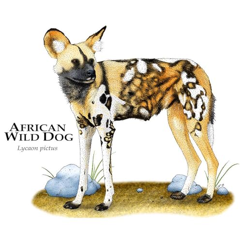 Taza de cerámica 11 oz de diseño African Wild Dog miniatura 3