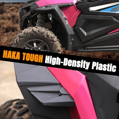 HAKA TOUGH Fender Flares for Polaris RZR XP 1000 Accessories 2014-2023, Wider Extended Fenders Guards for Polaris RZR XP 4 1000,Mud Flaps Mud Guards Extension for Polaris RZR, Replace OEM 2881985 by HAKA TOUGH - Image 4