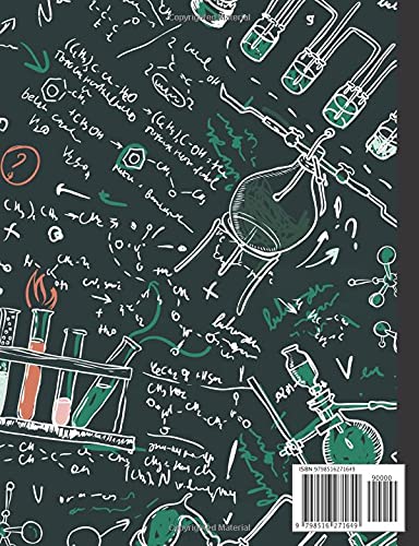 Organic Chemistry Notebook: Hexagonal Graph Paper Composition Notebook - 100 Pages, 1/4 Inch Hexagons, Works With Organic Chemistry Stencil | Hex Grid ... Student Lab Notebook Gifts (Green) - Image 2