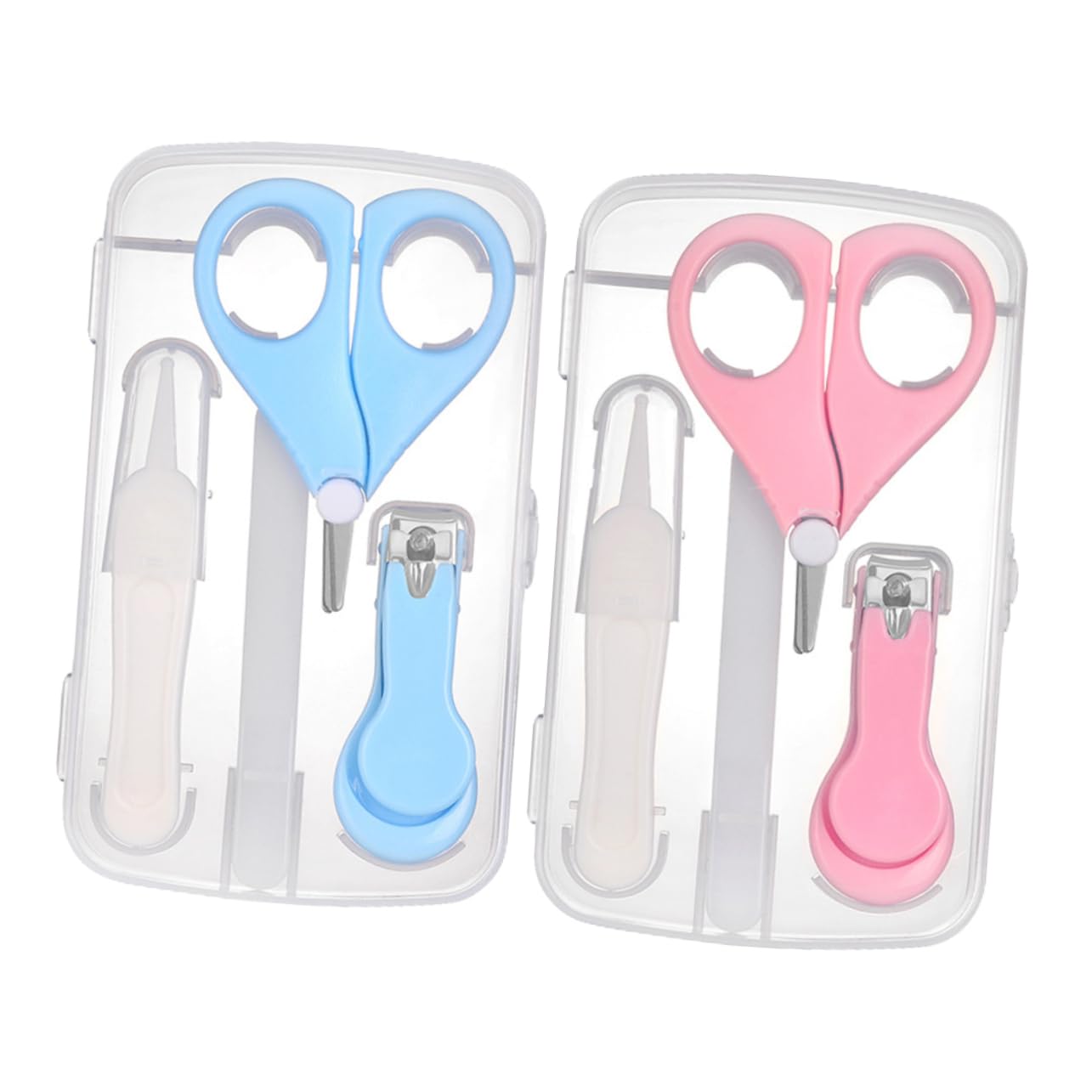 Toyvian Manicure Set for Toddlers Baby Nail Clippers Scissors Tweezers Safe Grooming Set