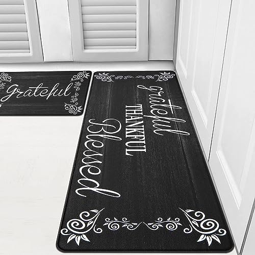 ROTTOGOON Kitchen Floor Mat Set - Anti-Fatigue Cushioned Mats 17x47 & 17x29 Inches, Non-Slip Waterproof Rug - View #8