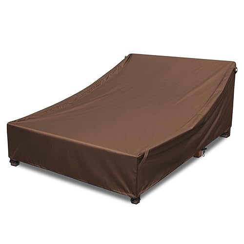 Outdoor Lounge Chair Cover 100% Waterproof Weatherability Patio Double Chaise