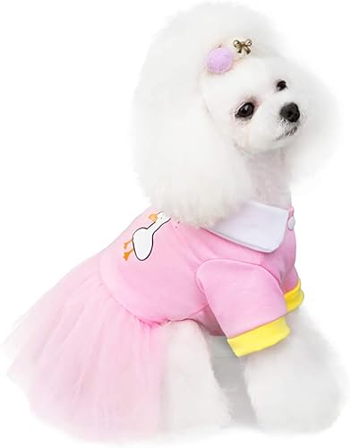 Miniatura 10 de Falda para cachorro, vestidos para perros pequeños, princesa, tutú, flores, lentejuelas, lunares, encaje, vestidos de lujo con lazo para perros