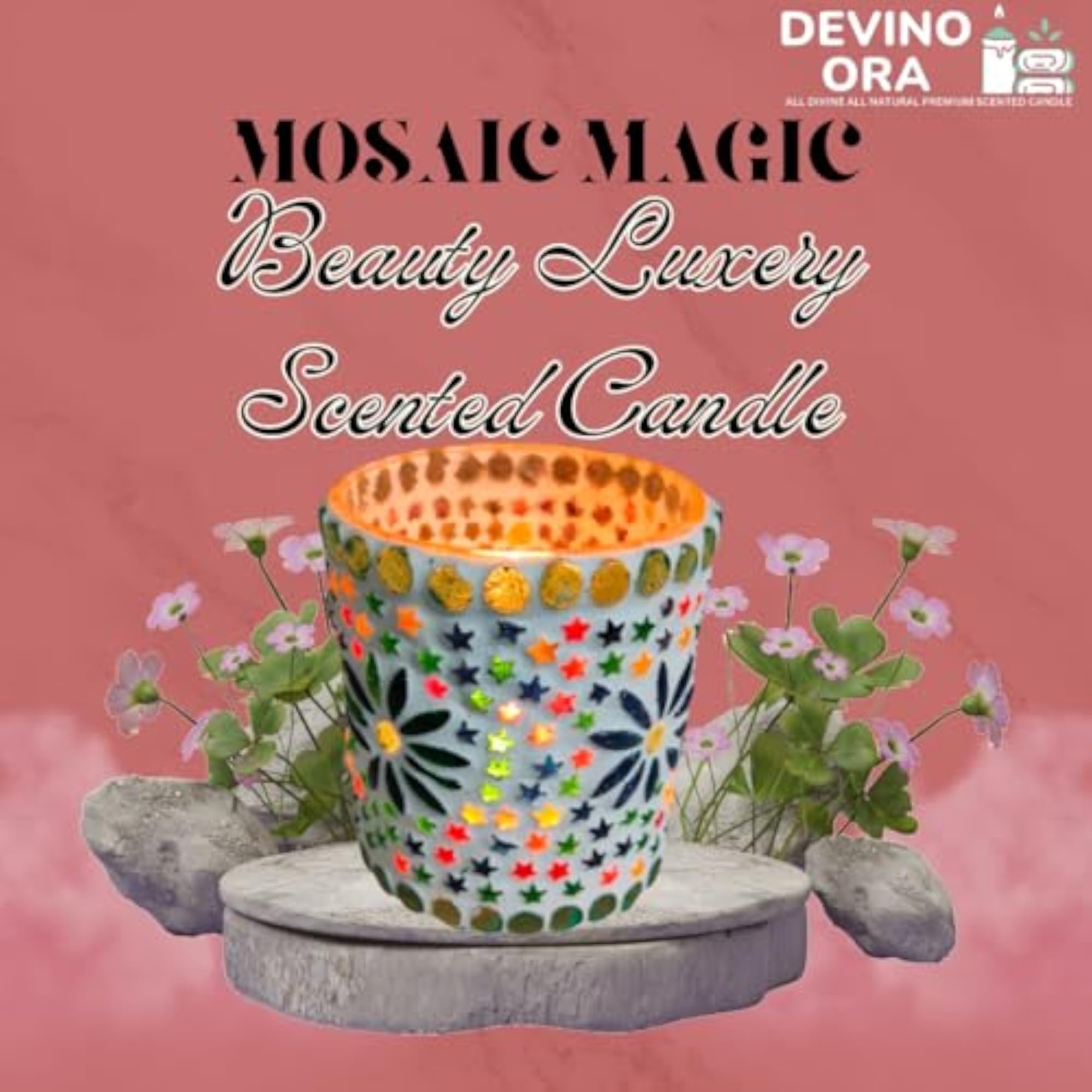 Scented Candle, Wild Floral, 120 GM