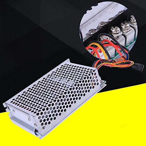 Akozon Régulateur de Vitesse de Moteur à Courant Continu, 10-50V 100A 5000W Contrôleur de Vitesse de Moteur Réversible avec Forward Brake Reverse Switch
