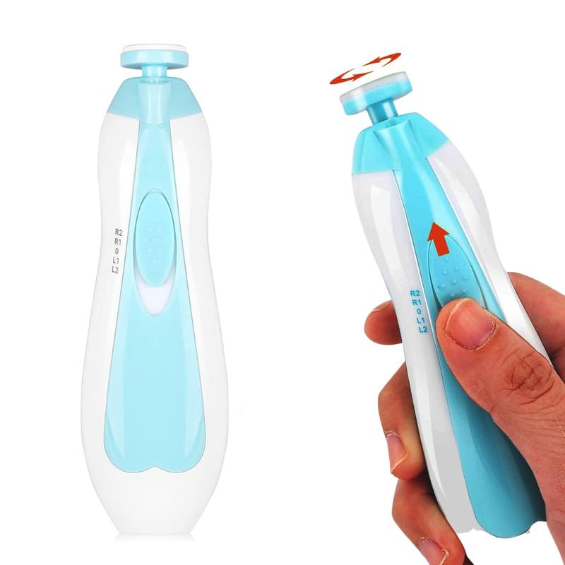 Cospex Baby Nail Trimmer Electric Safe Baby Nail Clippers, Manicure Set, Trim Polish Groong kit for Newborn Toddler or Adults Toes Fingernails-image-47