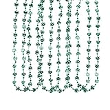 Fun Express - Mini Shamrock and Bead Necklace for St. Patrick's Day - Jewelry - Mardi Gras Beads - Mot Shaped - St. Patrick's Day - 12 Pieces