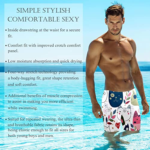 Bañador de pierna cuadrada para hombre White Cat deportivo multicolor 3XL 3
