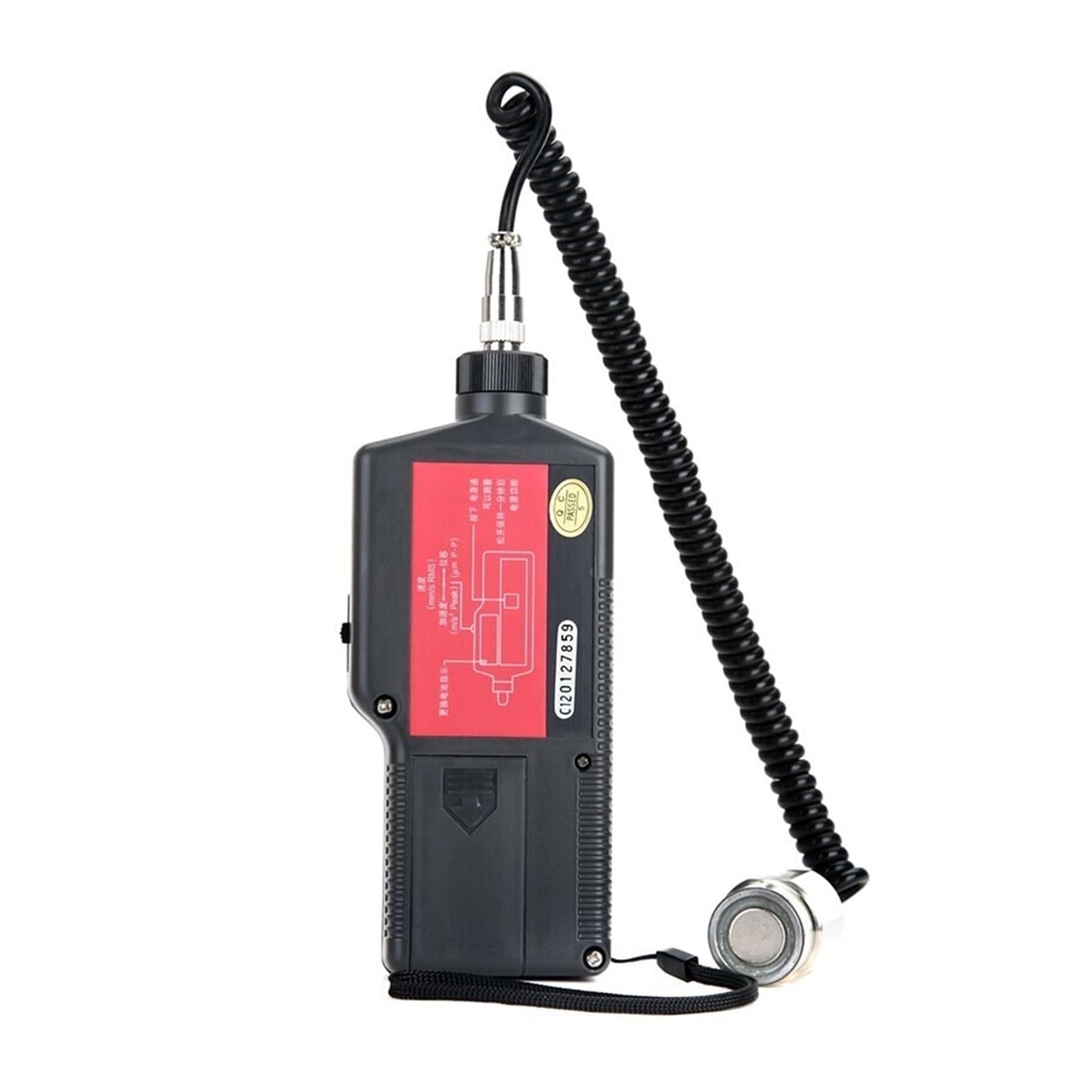 Vibrationsmesser, UT312 Tragbares Vibrationsmessgerät Hochempfindliche Sonde Vibrationsverschiebung Geschwindigkeitsbeschleunigungsmessung