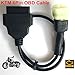 Motorcycle 6 Pin OBD Diagnostic Cable Motorbike Kline and Canbus Motorbike Adapter