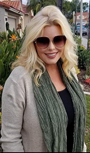 Colby&Co 100% Pure Natural Cotton, No Synthetic Fibers, Unisex, Scarves - Multi Colors/Styles (Pine Green) #TOP4