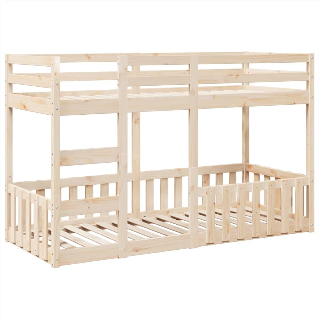 vidaXL Lit superposé 75x190 cm Bois de pin Massif