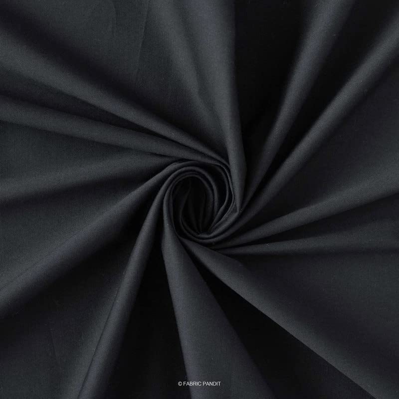 Image of Single Bed Super Solid Plain Bedsheet Cotton Microfiber with 1 Pillow Covers Black