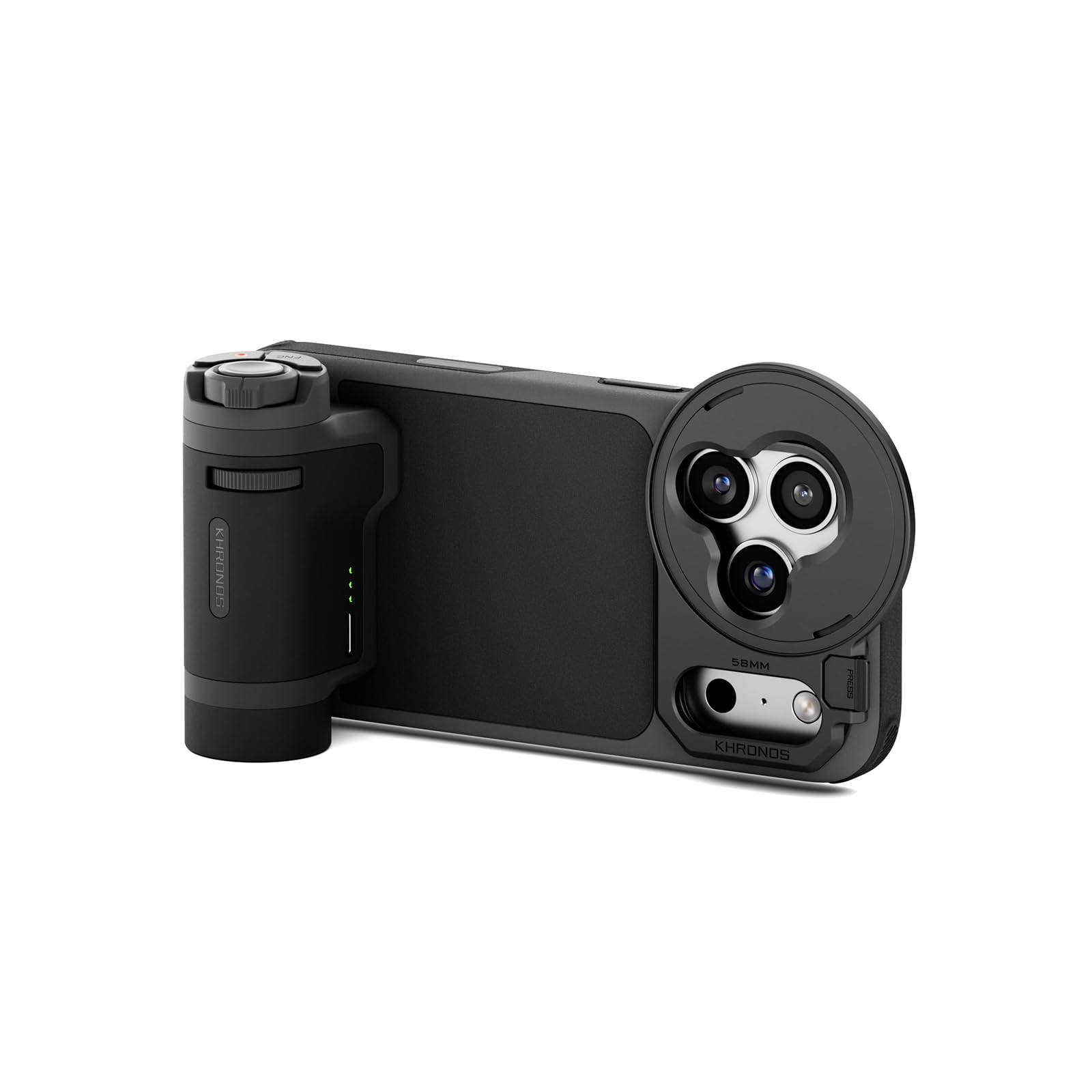TILTA Khronos iPhone 17 Pro Case Lite Handheld-Kit, Telefonkäfig kompatibel mit iPhone 17 Pro mit Lite-Steuergriff, Filterablage und magnetischer Rückplatte, Schwarz TKL-IP17-PA-B