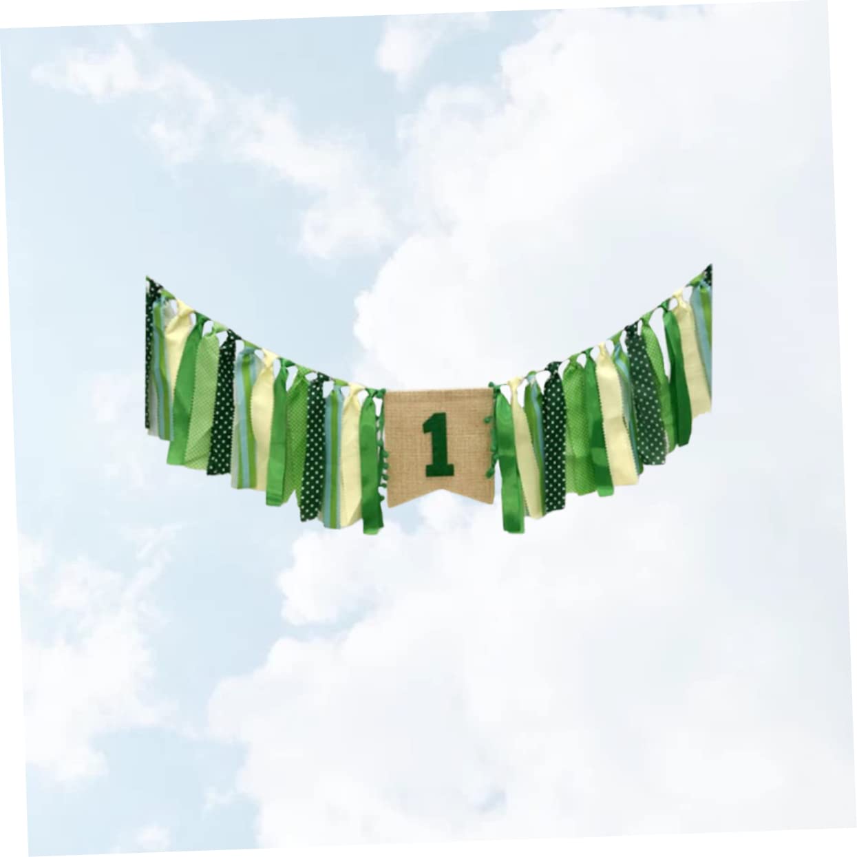 Cabilock 3 Juegos De Elegantes Suministros Para Fiestas De Bebé En Verde Menta Accesorios Para Fotos Pancartas Para Trona Banderines Decorativos Para Decoraciones De Cumpleaños