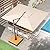 Grand patio PLUTO 10x13 FT Patio Umbrella without Base, Acrylic Outdoor Cantilever Aluminum Umbrella, Black Pole