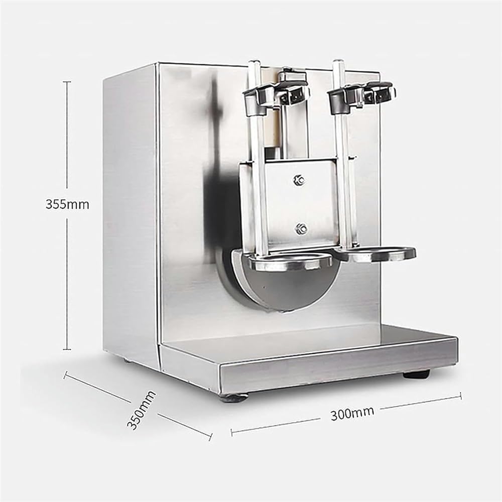 Macchina per frappè, shaker elettrico in acciaio inox per tè al latte, cocktail e bevande, miscelatore automatico per frullati e bevande