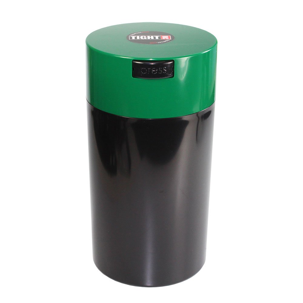 TightVac 1.3L Airtight Vacuum Container (12 oz) – Smell Proof Food Storage – BPA-Free (Green/Black)
