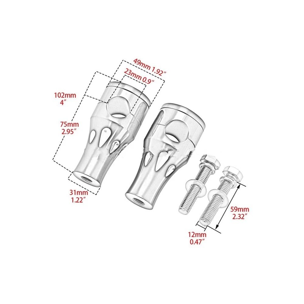 Rehausseurs De Guidon Moto Pour Yamaha Dragstar/V-Star - Noir, Aluminium CNC, Pour Guidon 1 Pouce (25 Mm)