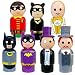 Bif Bang Pow! Batman Classic TV Series Pin Mate Wooden Figure Set of 7 Collectible, 2"