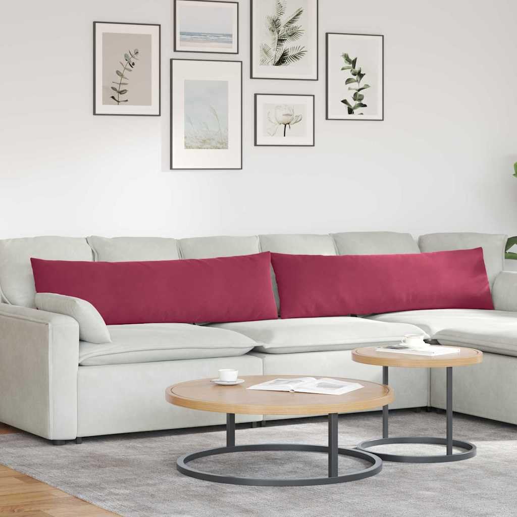 2 cuscini per divano, 145 x 40 cm, in tessuto a coste con imbottitura in poliestere, federe rimovibili, per soggiorno, sedia da pranzo, panca e poltrona, uso interno, design moderno