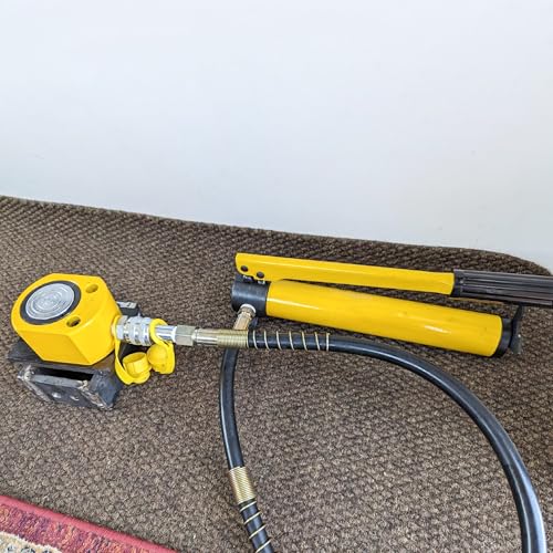 Image of HFS(R) Hydraulic Hand Pump Power Pack Hose Coupler (10000 psi) Hydraulic Oip Pump Hand Operated Pump Hydraulic Hand Pump Manual Pump for Connecting Split Unit