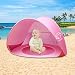 Nequare Baby Beach Tent Pop Up Tent Baby Beach Pool Sun Shelter UV Protection Beach Shade for Baby and Family(pink)